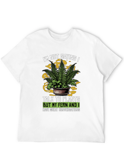 Talk To Plants Fern Graphic Novelty T-Shirt