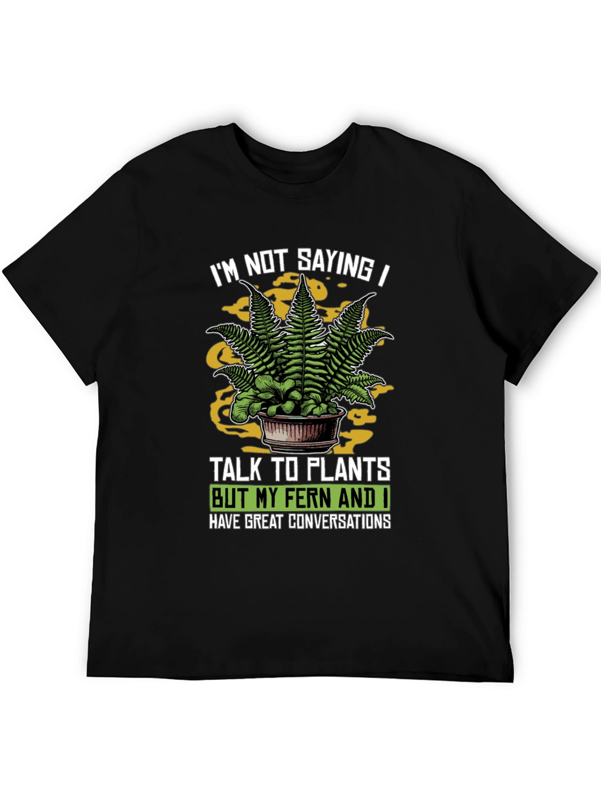 Talk To Plants Fern Graphic Novelty T-Shirt