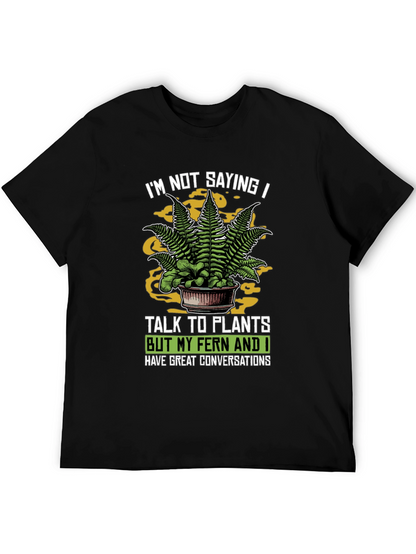 Talk To Plants Fern Graphic Novelty T-Shirt