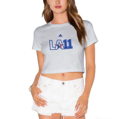 Classic LA Logo Print Cool Street?Style Women Cropped Top
