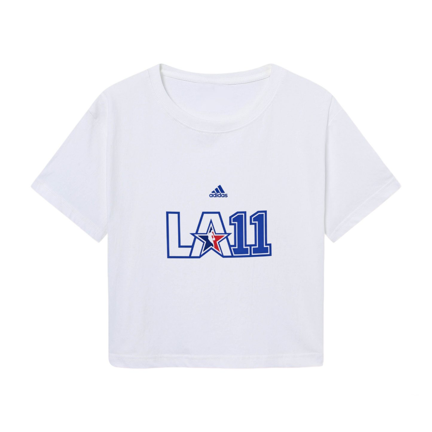 Classic LA Logo Print Cool Street?Style Women Cropped Top