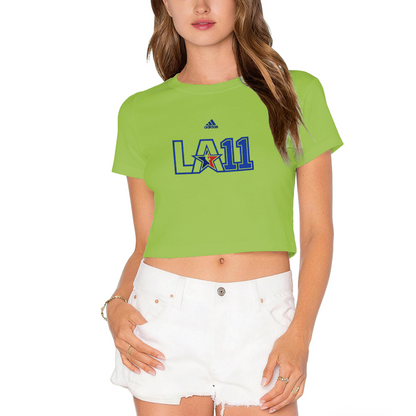 Classic LA Logo Print Cool Street?Style Women Cropped Top