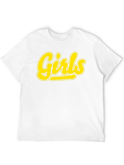Girls Black T-Shirt - Bold Yellow Graphic Tee