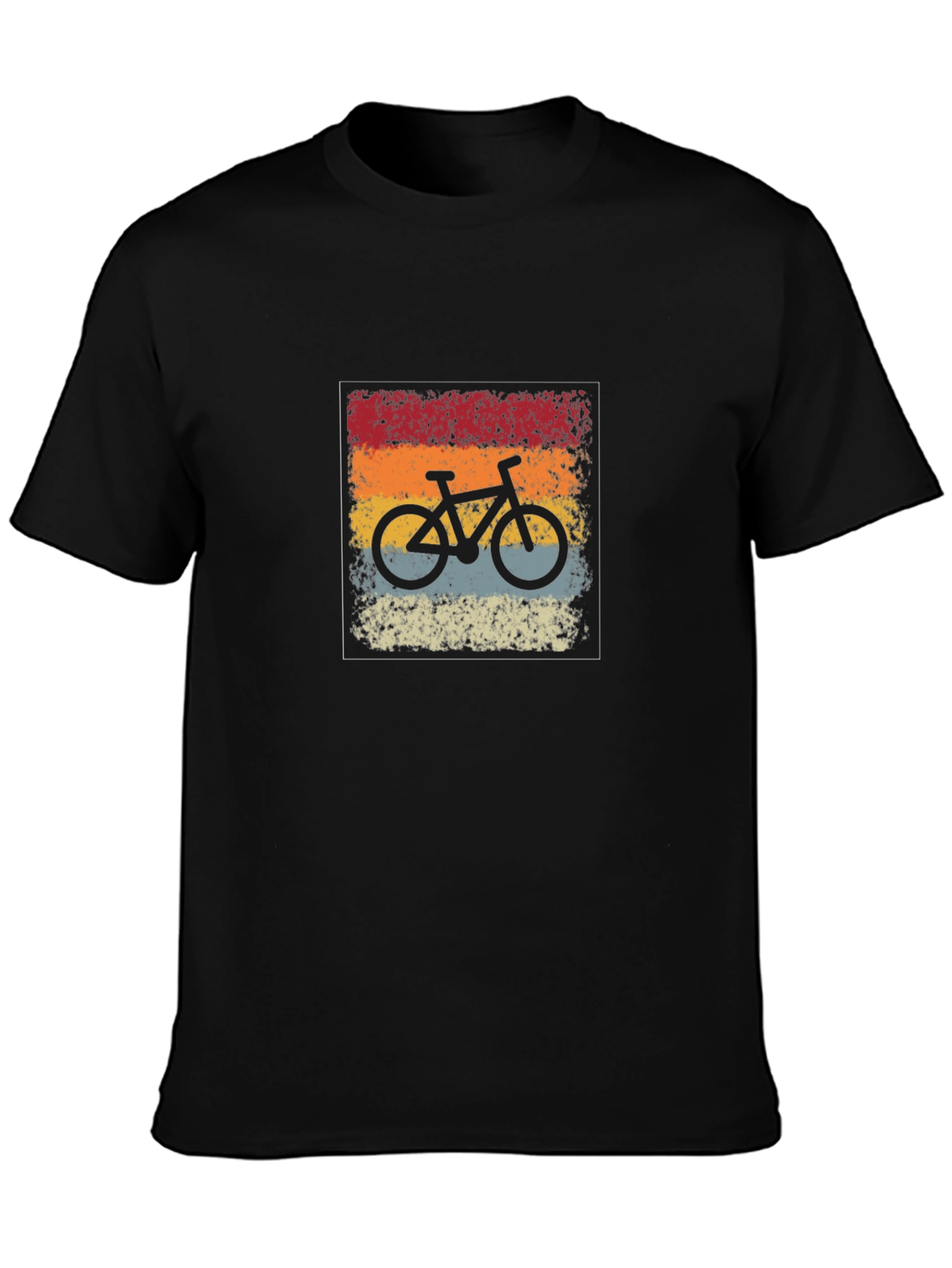 Vintage Bicycle Graphic Black T-Shirt