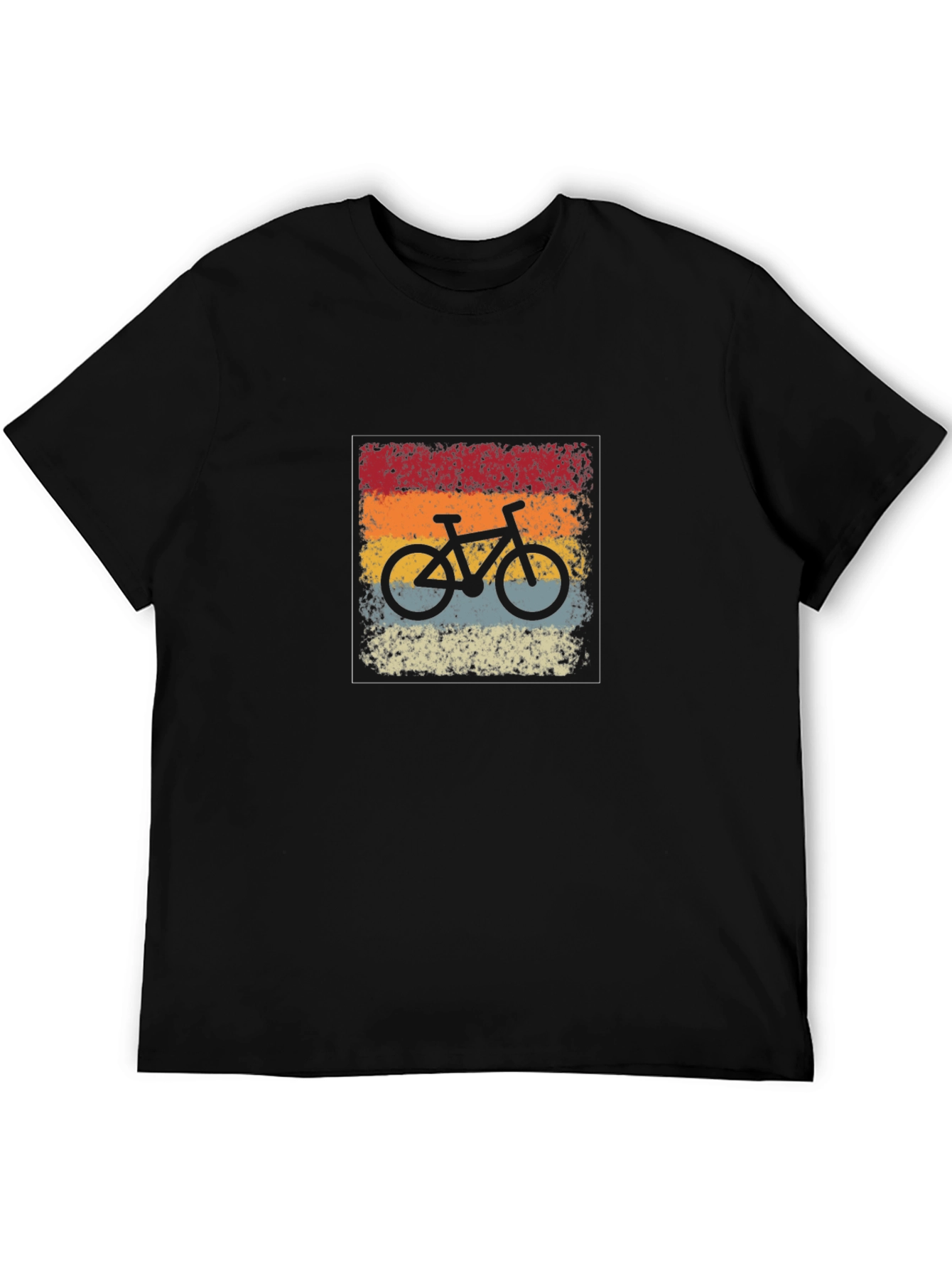 Vintage Bicycle Graphic Black T-Shirt