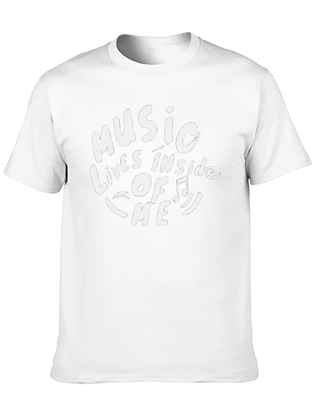 Music Inside Me Graphic Tee - Black Cotton T-Shirt