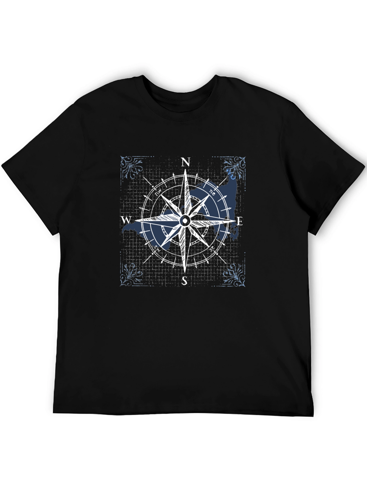 Compass Rose Graphic T-Shirt - Nautical Style