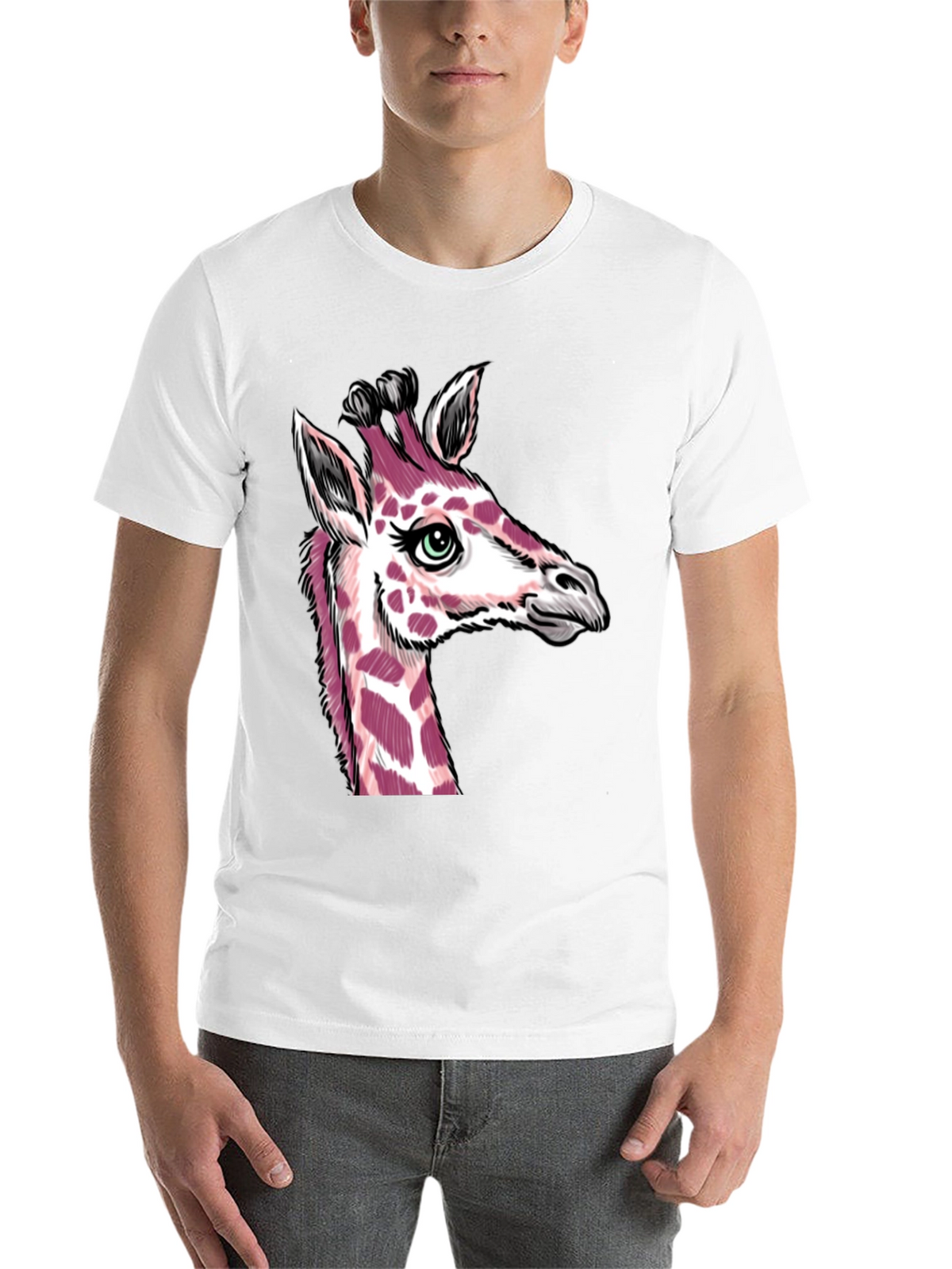 Giraffe Graphic T-Shirt - Unique Animal Design