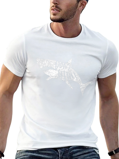 Dont Settle Shark Black Cotton T-Shirt