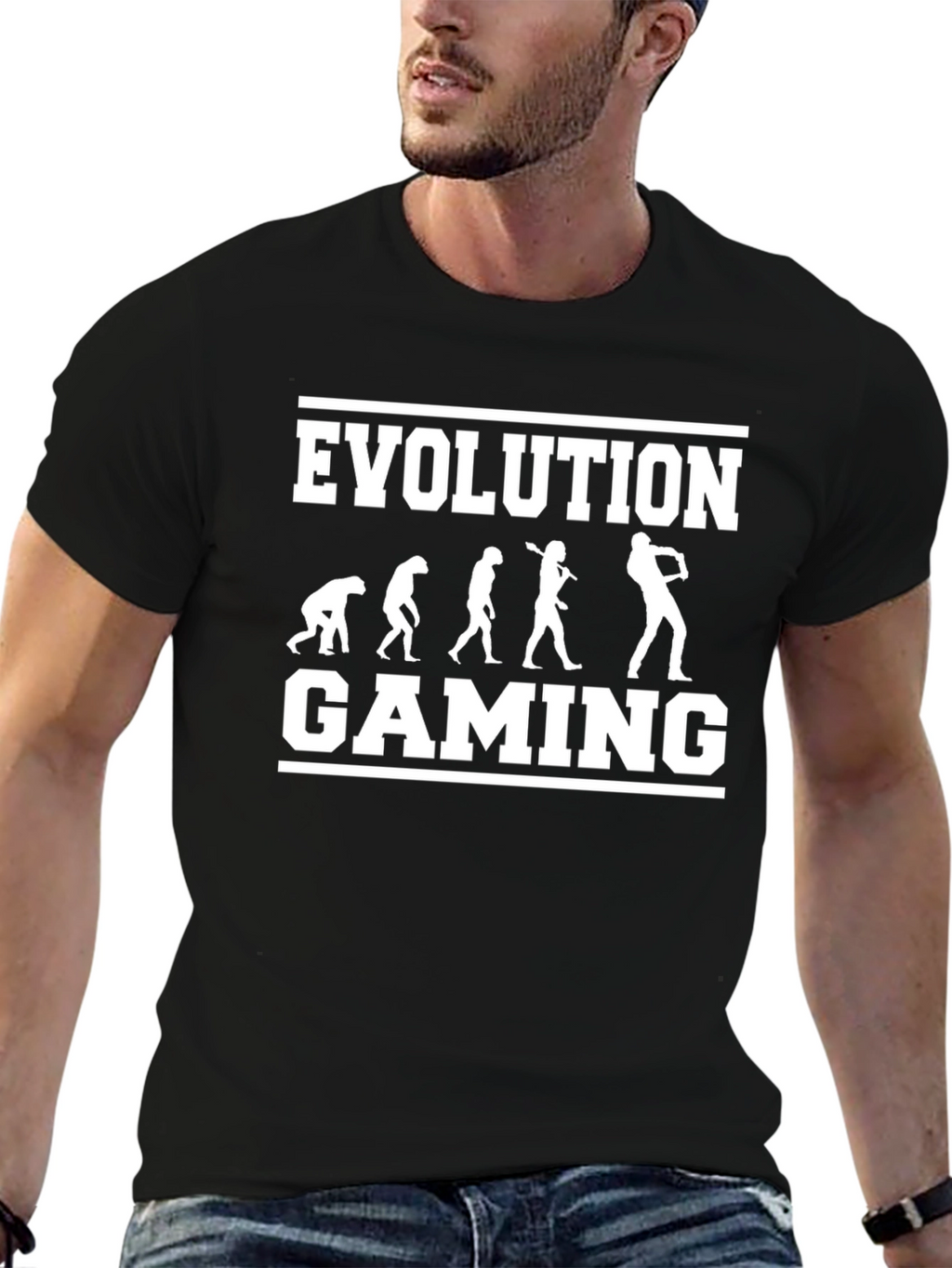 Evolution of Gaming Black T-Shirt