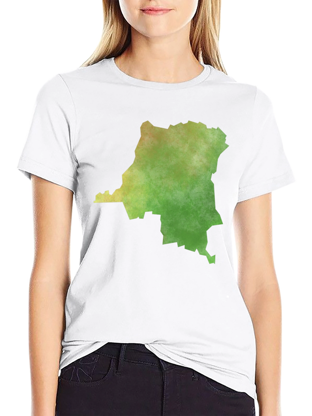 Congo Map Graphic Tee - Mens Black T-Shirt