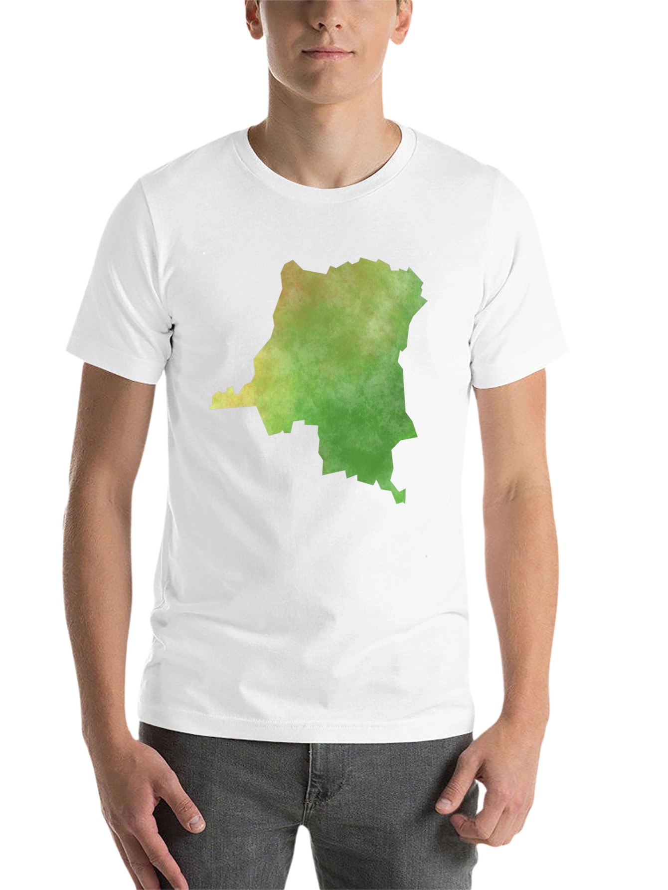 Congo Map Graphic Tee - Mens Black T-Shirt
