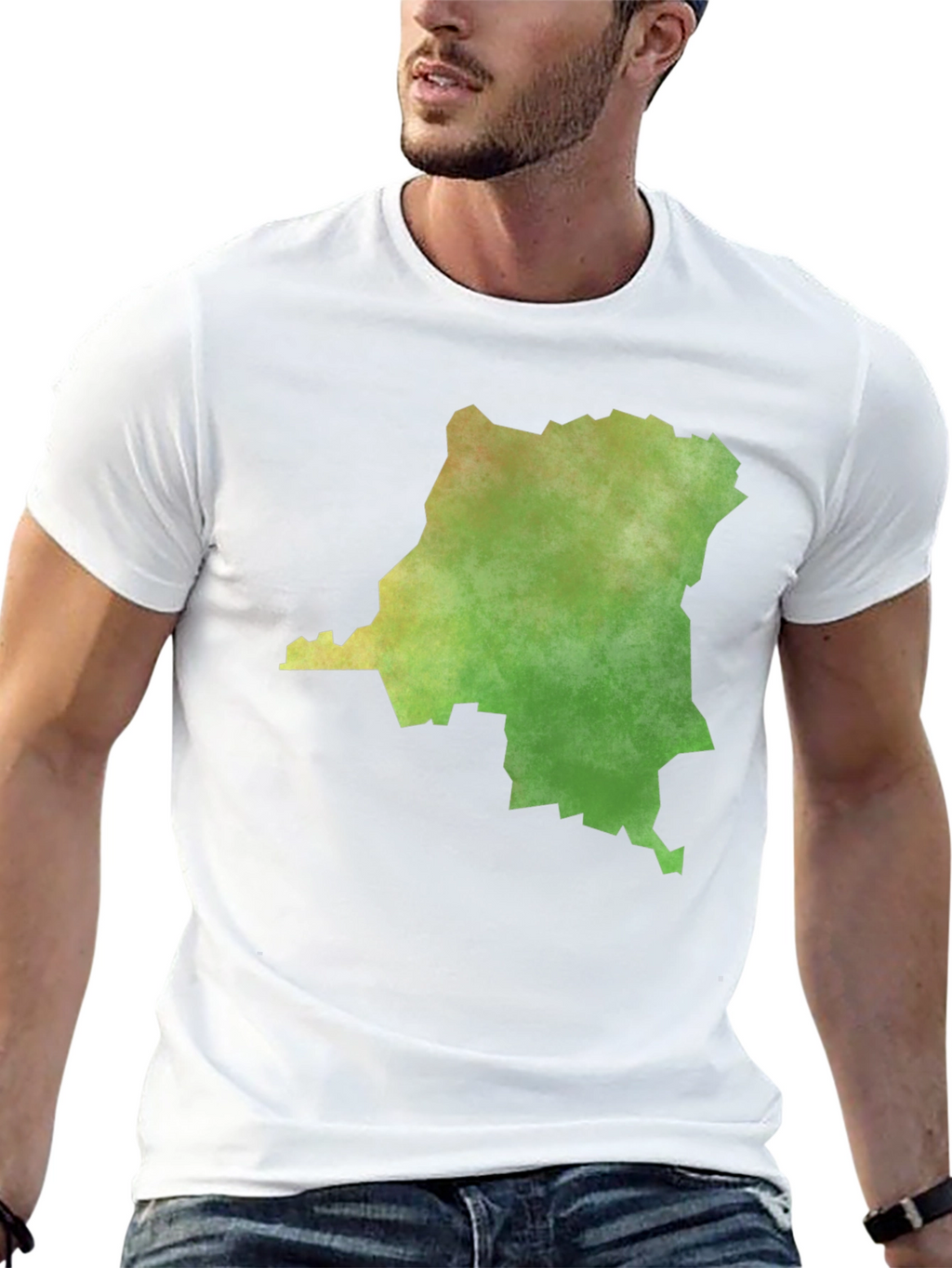 Congo Map Graphic Tee - Mens Black T-Shirt