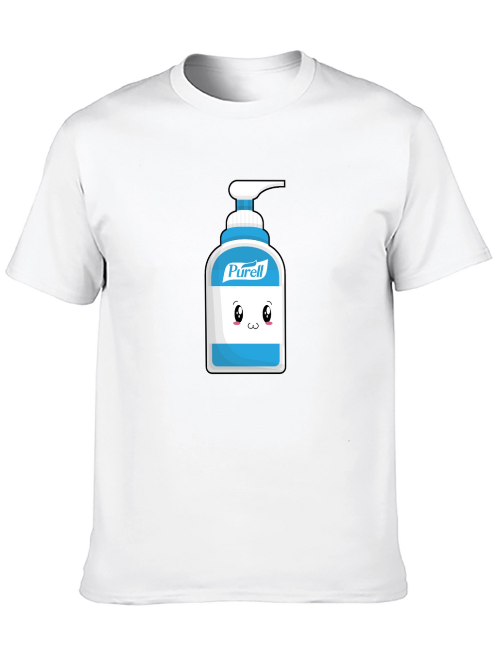 Cute Hand Sanitizer Graphic Tee - Black Cotton Shirt