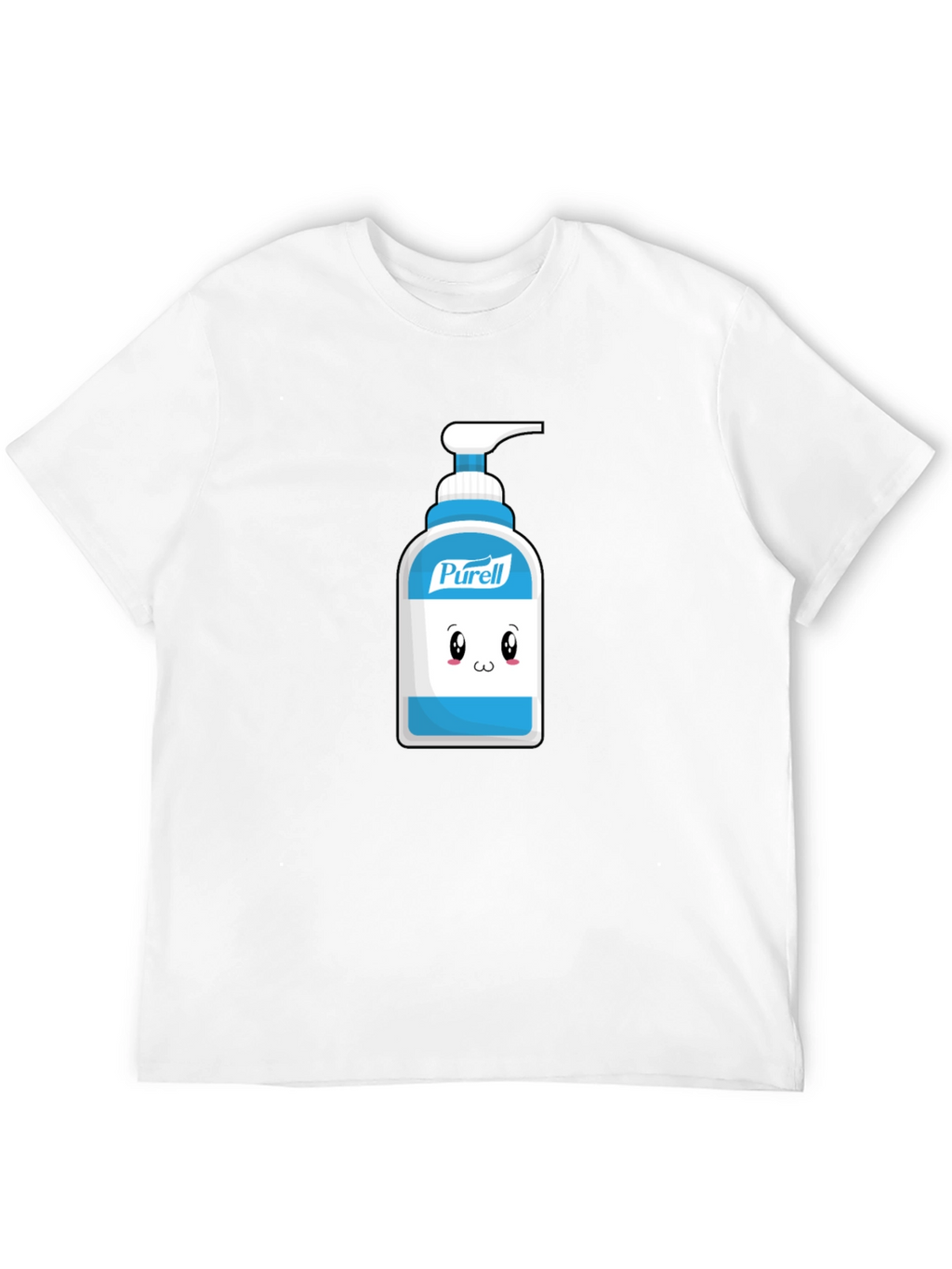 Cute Hand Sanitizer Graphic Tee - Black Cotton Shirt