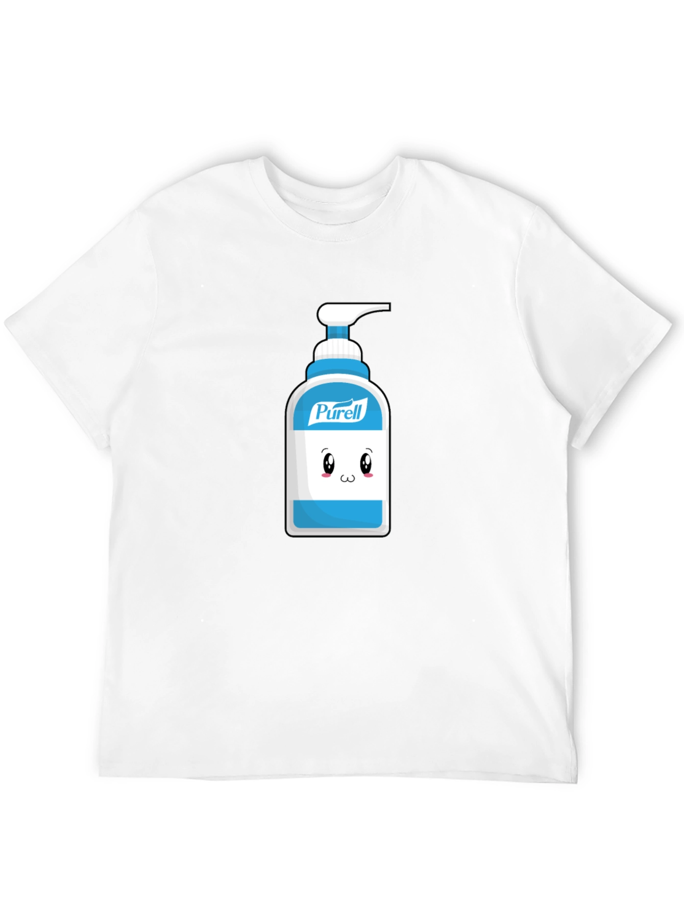Cute Hand Sanitizer Graphic Tee - Black Cotton Shirt