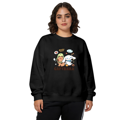 Capybara & Cinnamoroll Cute Combo Crewneck Sweatshirt
