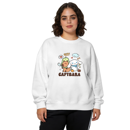 Capybara & Cinnamoroll Cute Combo Crewneck Sweatshirt