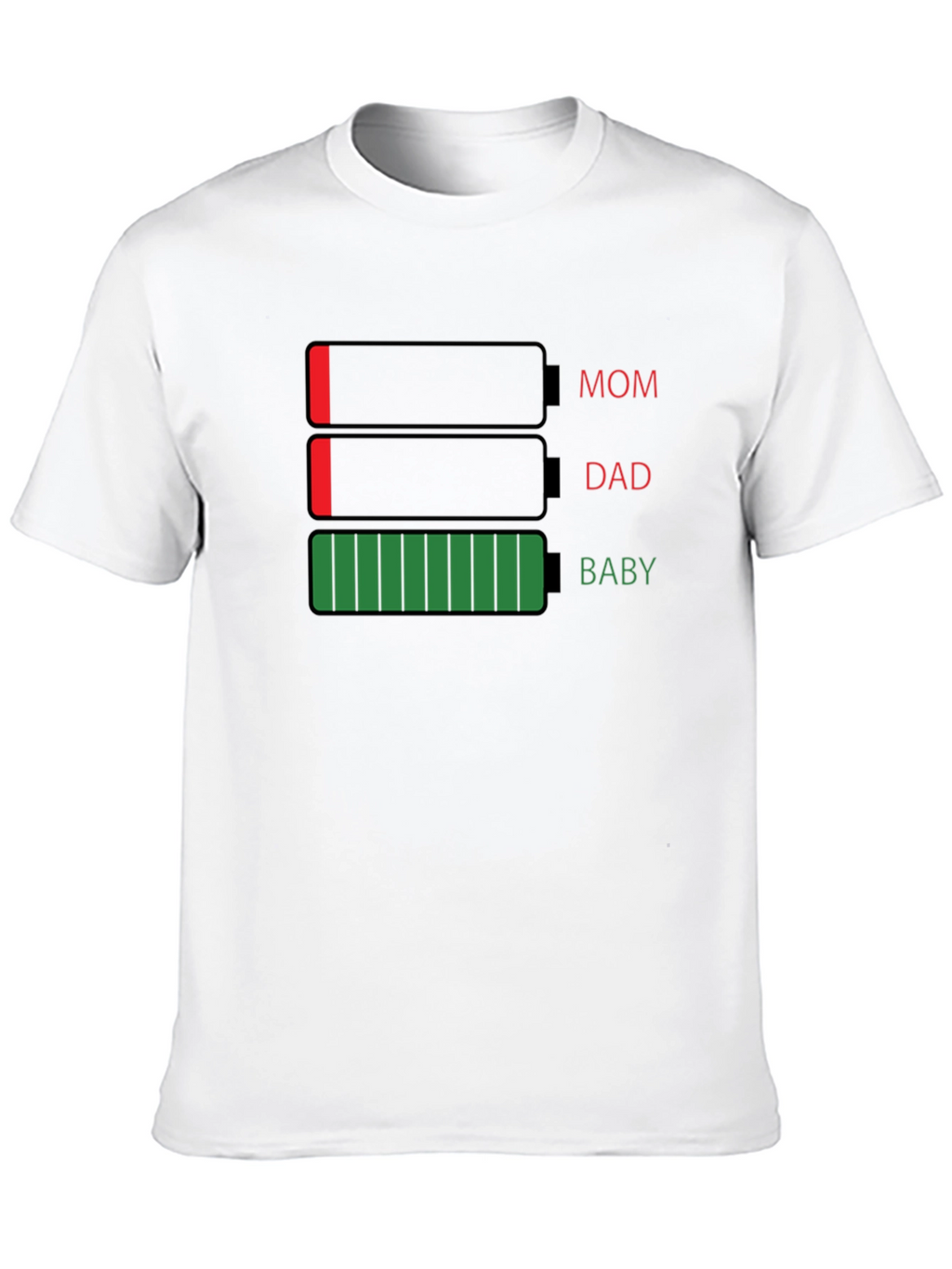 Family Battery Level T-Shirt - Funny Parenting Tee