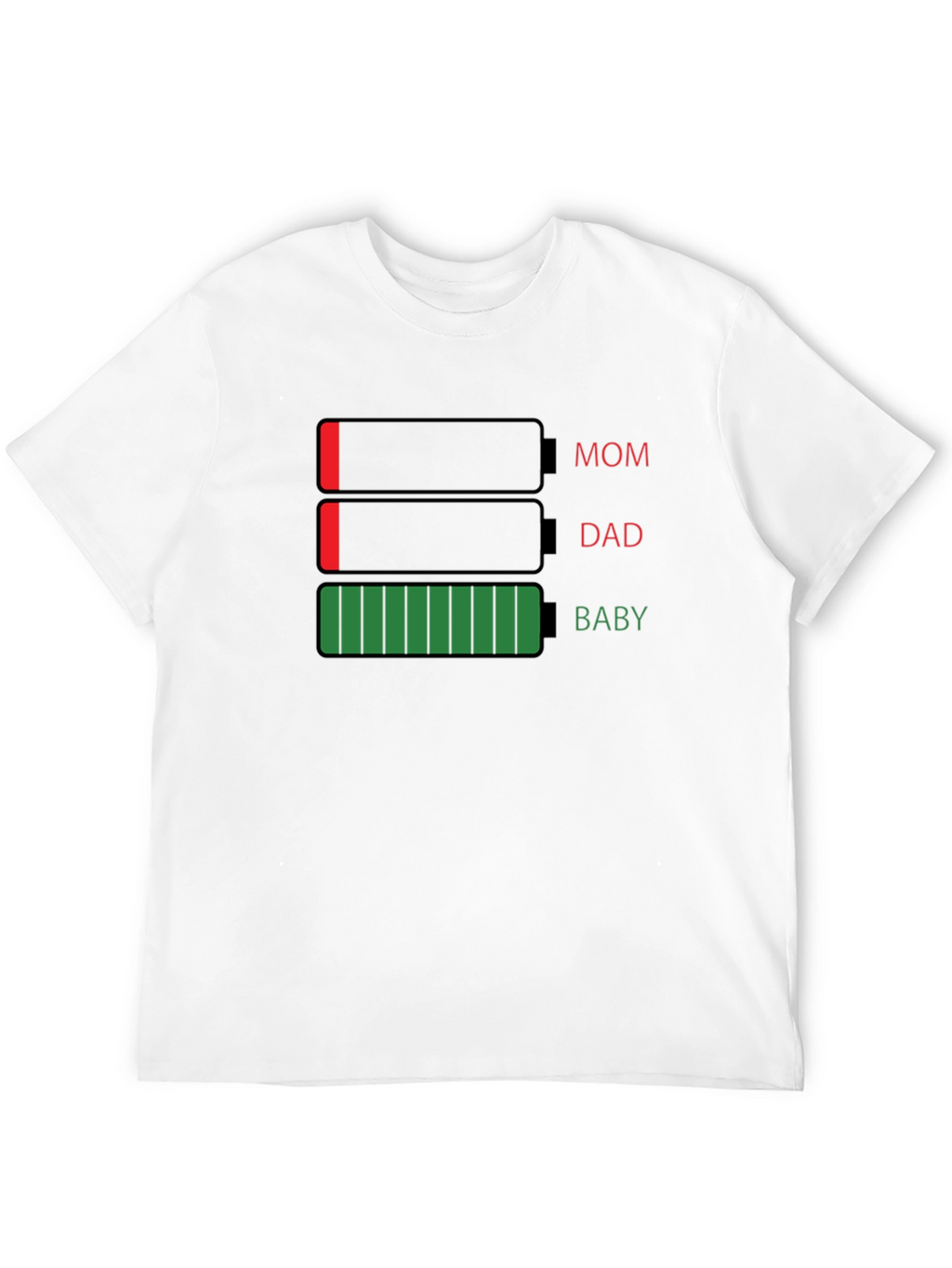 Family Battery Level T-Shirt - Funny Parenting Tee