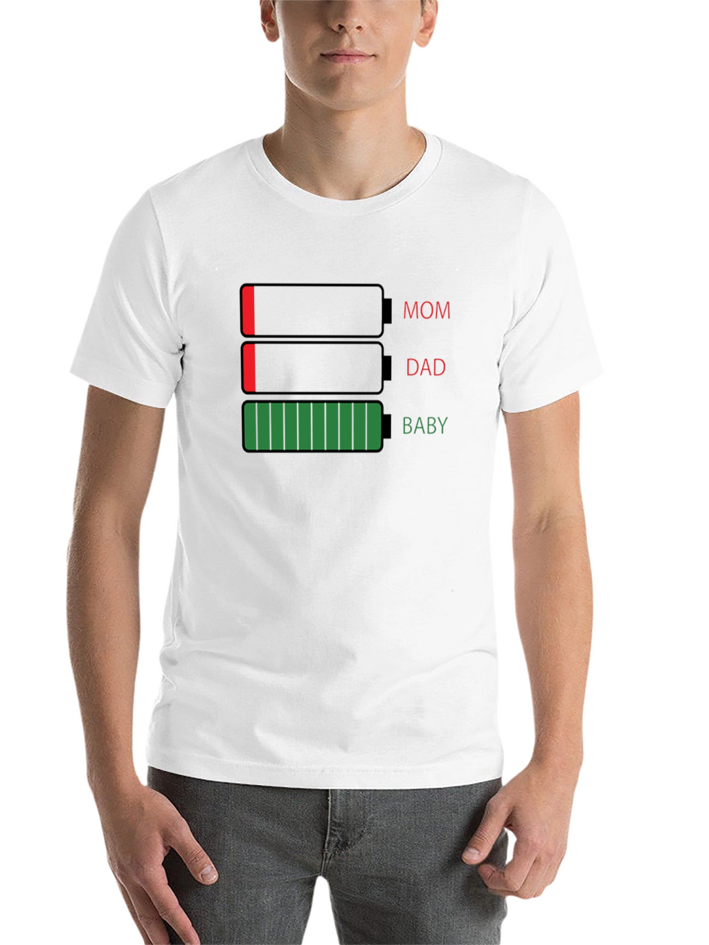 Family Battery Level T-Shirt - Funny Parenting Tee