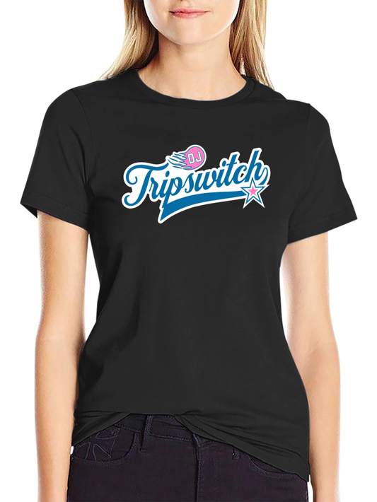 DJ Triipswitch Graphic T-Shirt - Black Crew Neck Tee