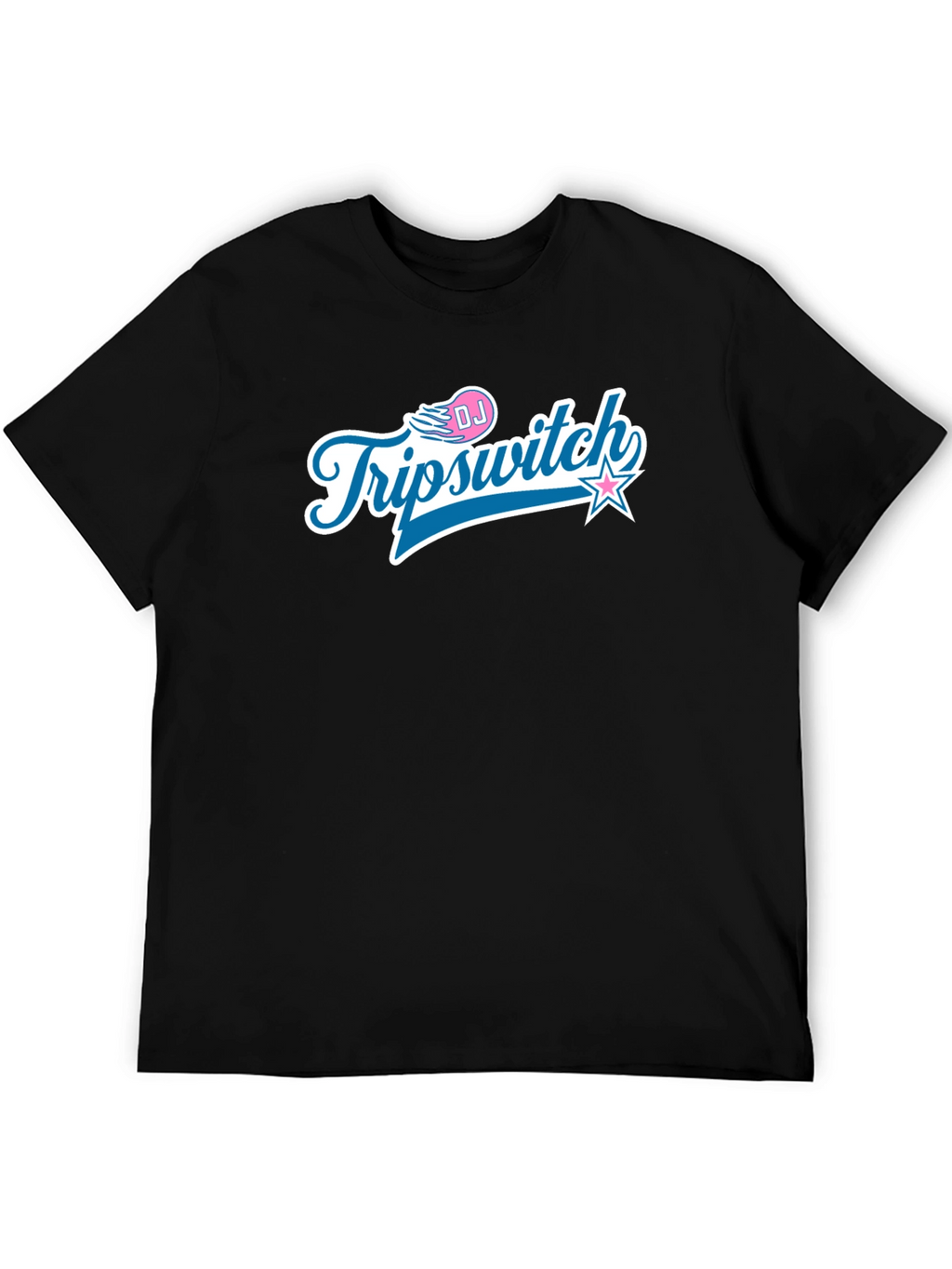 DJ Triipswitch Graphic T-Shirt - Black Crew Neck Tee