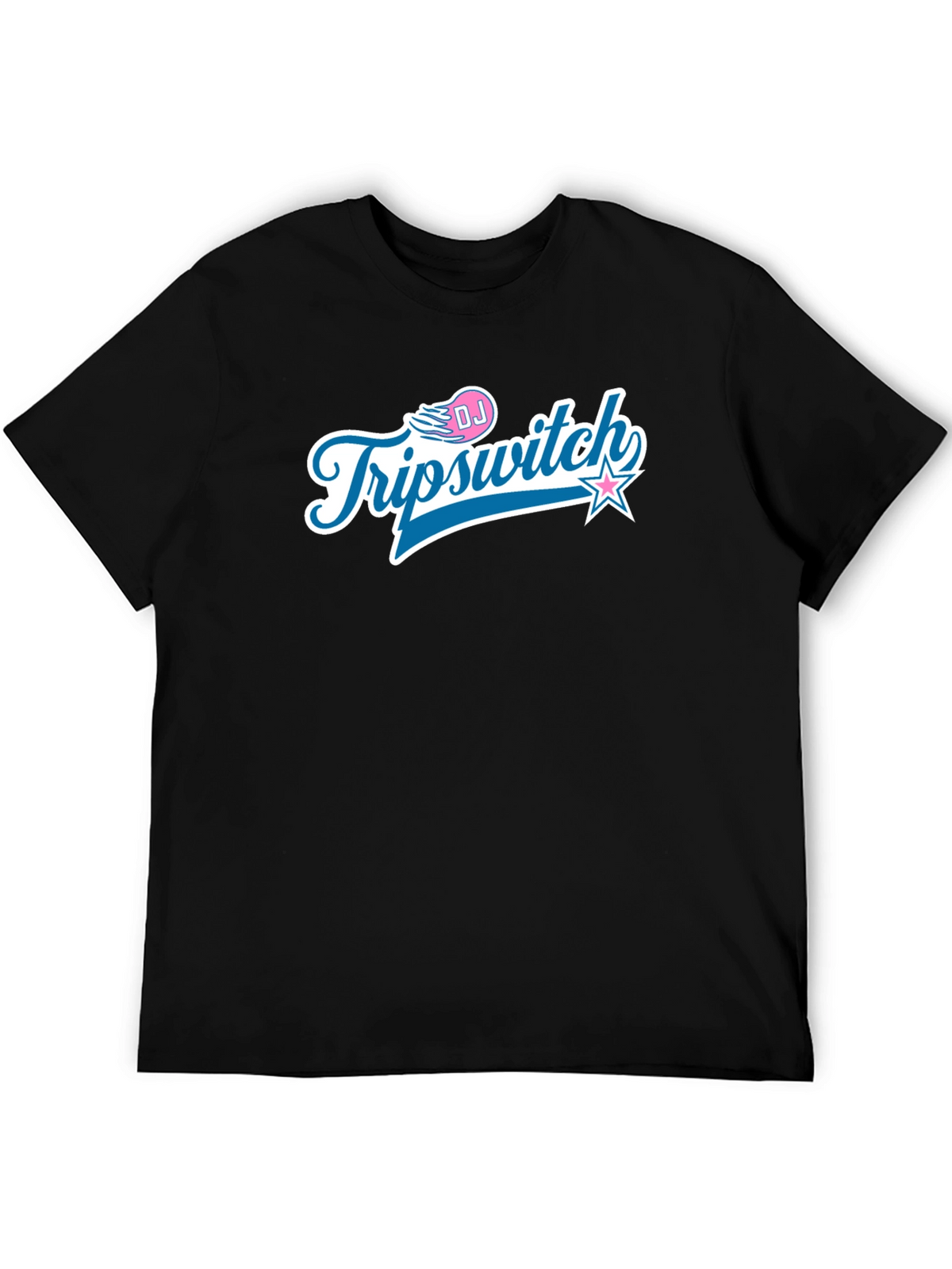DJ Triipswitch Graphic T-Shirt - Black Crew Neck Tee