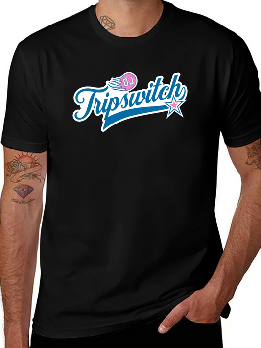 DJ Triipswitch Graphic T-Shirt - Black Crew Neck Tee