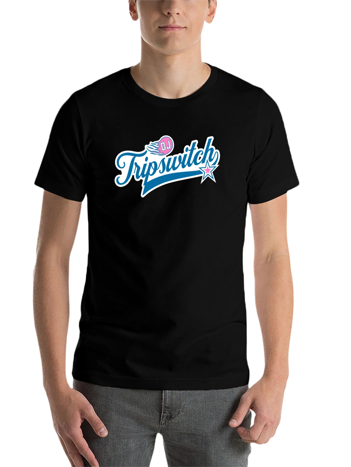 DJ Triipswitch Graphic T-Shirt - Black Crew Neck Tee