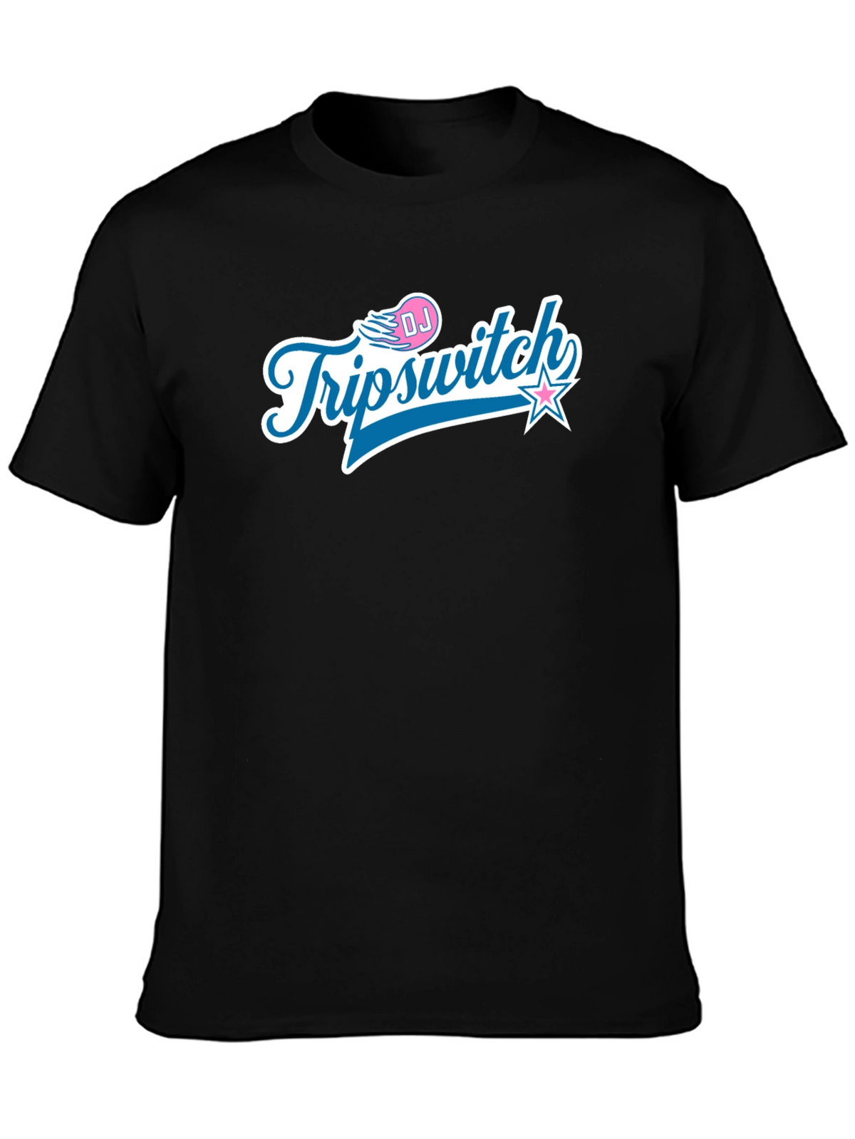 DJ Triipswitch Graphic T-Shirt - Black Crew Neck Tee