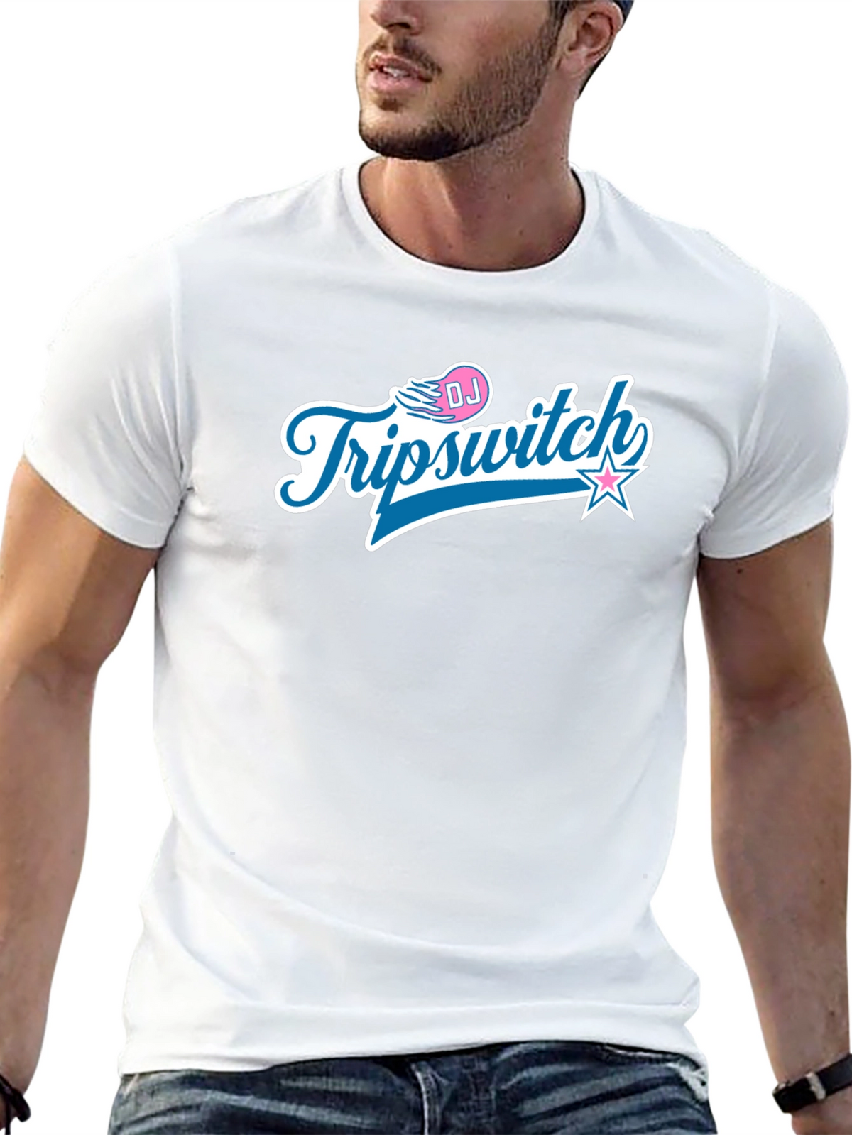 DJ Triipswitch Graphic T-Shirt - Black Crew Neck Tee