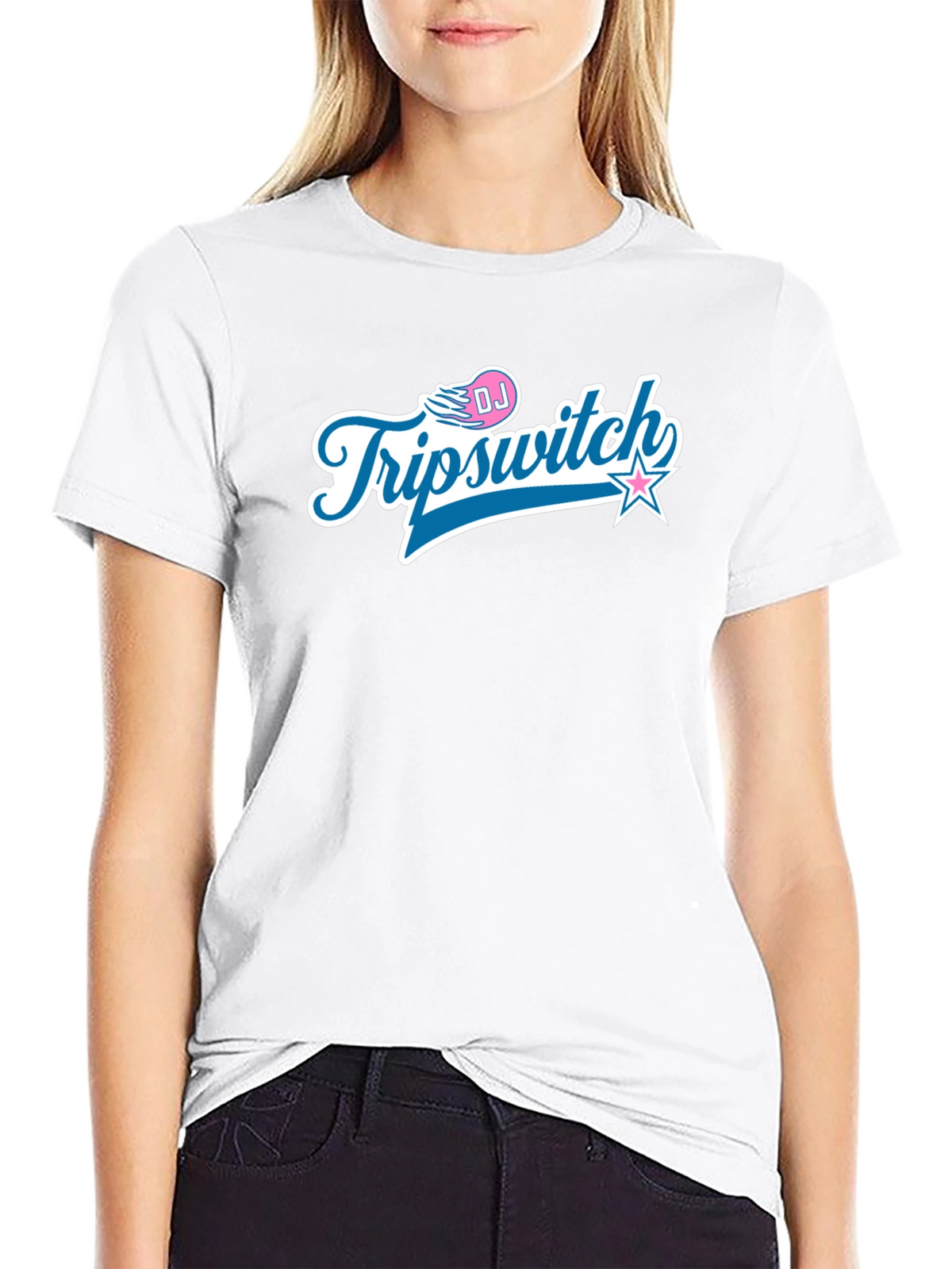 DJ Triipswitch Graphic T-Shirt - Black Crew Neck Tee