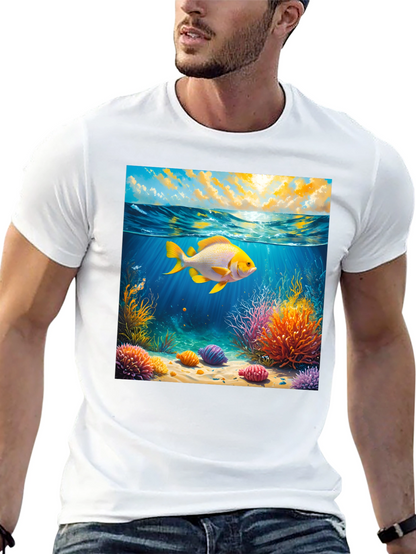 Underwater Goldfish Graphic Tee