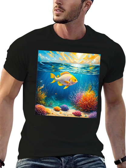 Underwater Goldfish Graphic Tee