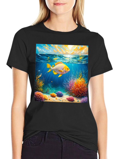 Underwater Goldfish Graphic Tee
