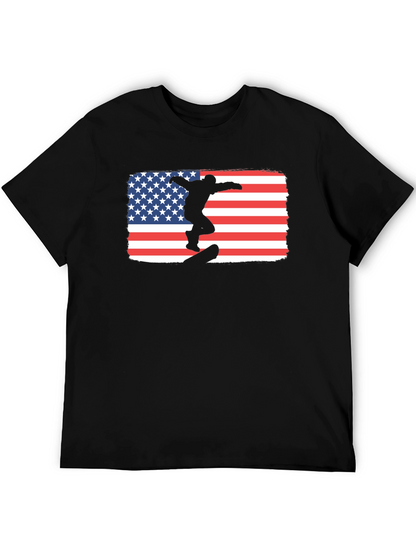 USA Skateboarder Graphic T-Shirt