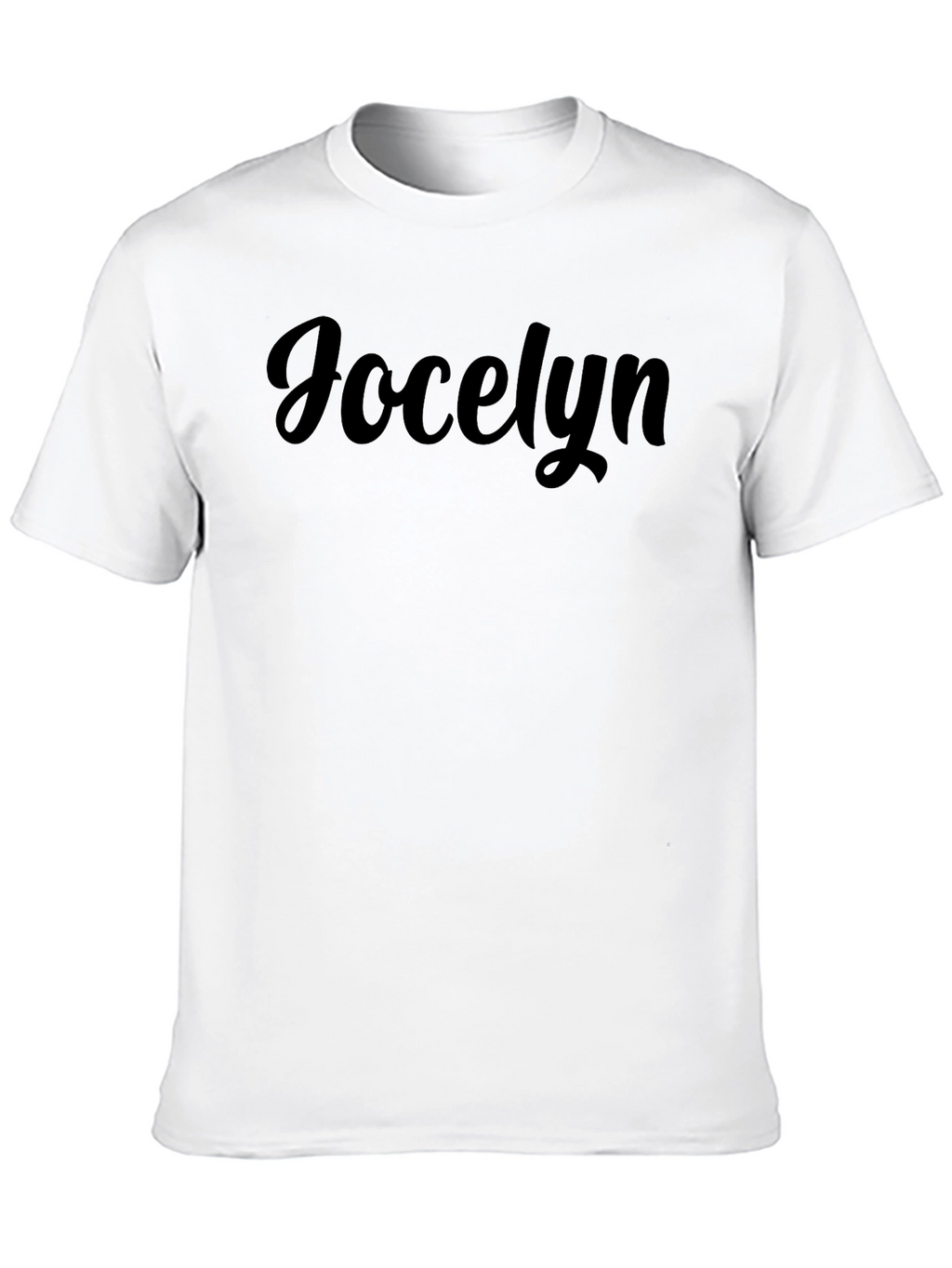 Jocelyn Custom Name Black T-Shirt