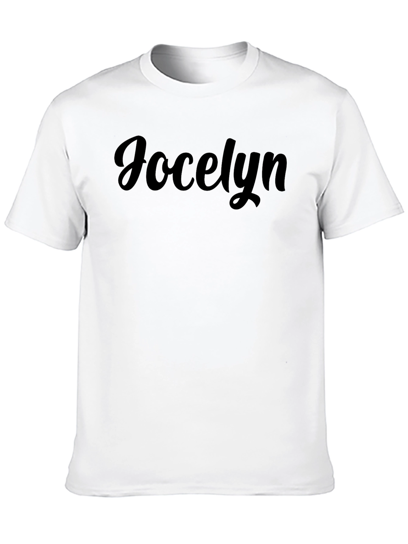 Jocelyn Custom Name Black T-Shirt