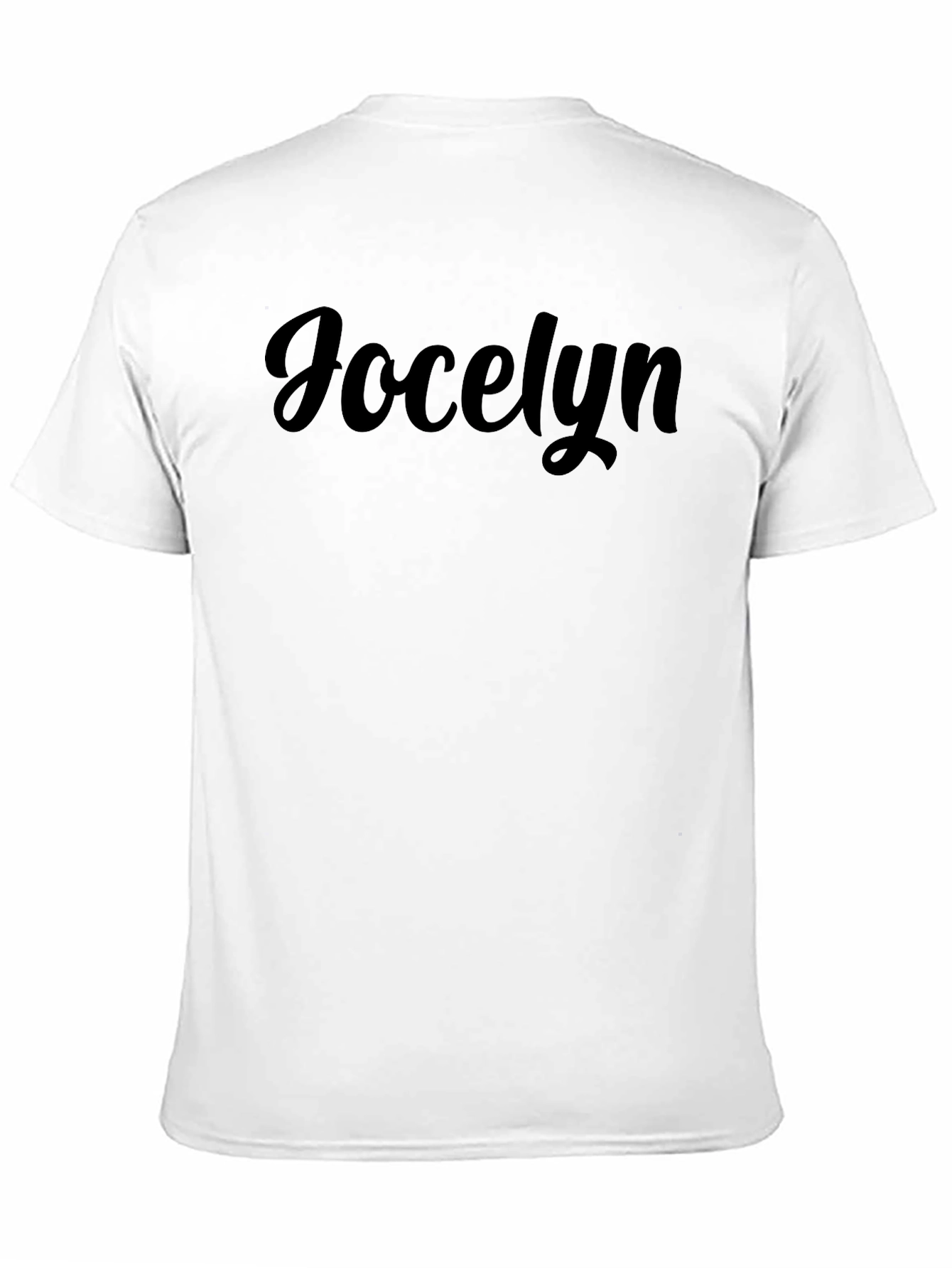 Jocelyn Custom Name Black T-Shirt