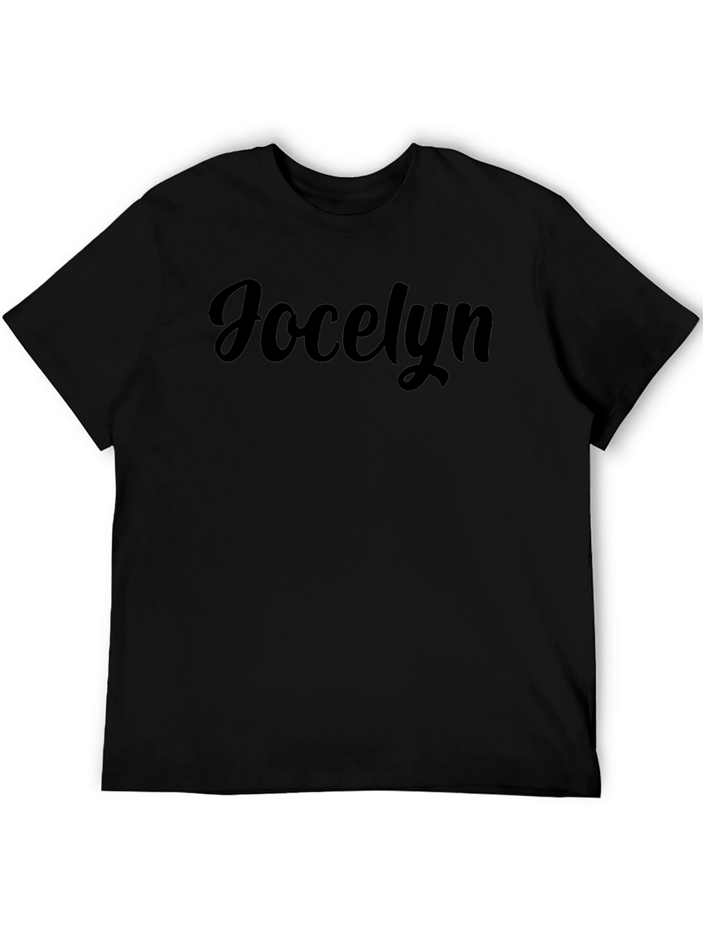 Jocelyn Custom Name Black T-Shirt