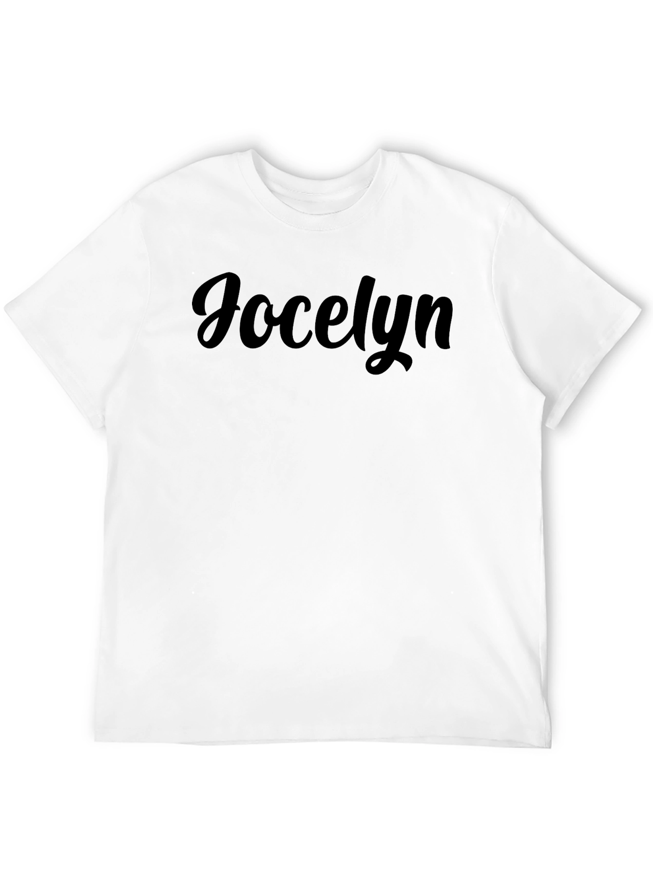 Jocelyn Custom Name Black T-Shirt