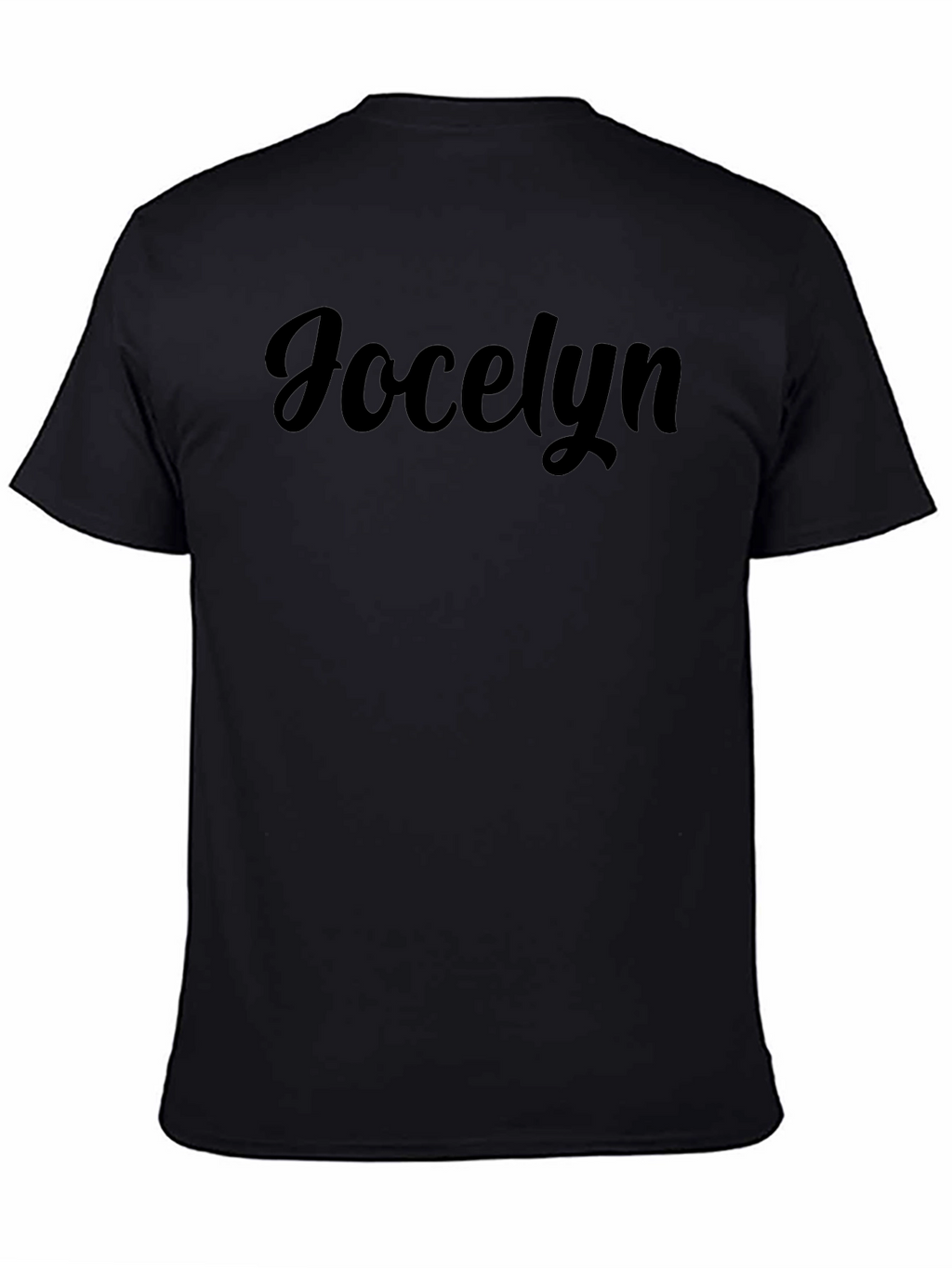 Jocelyn Custom Name Black T-Shirt