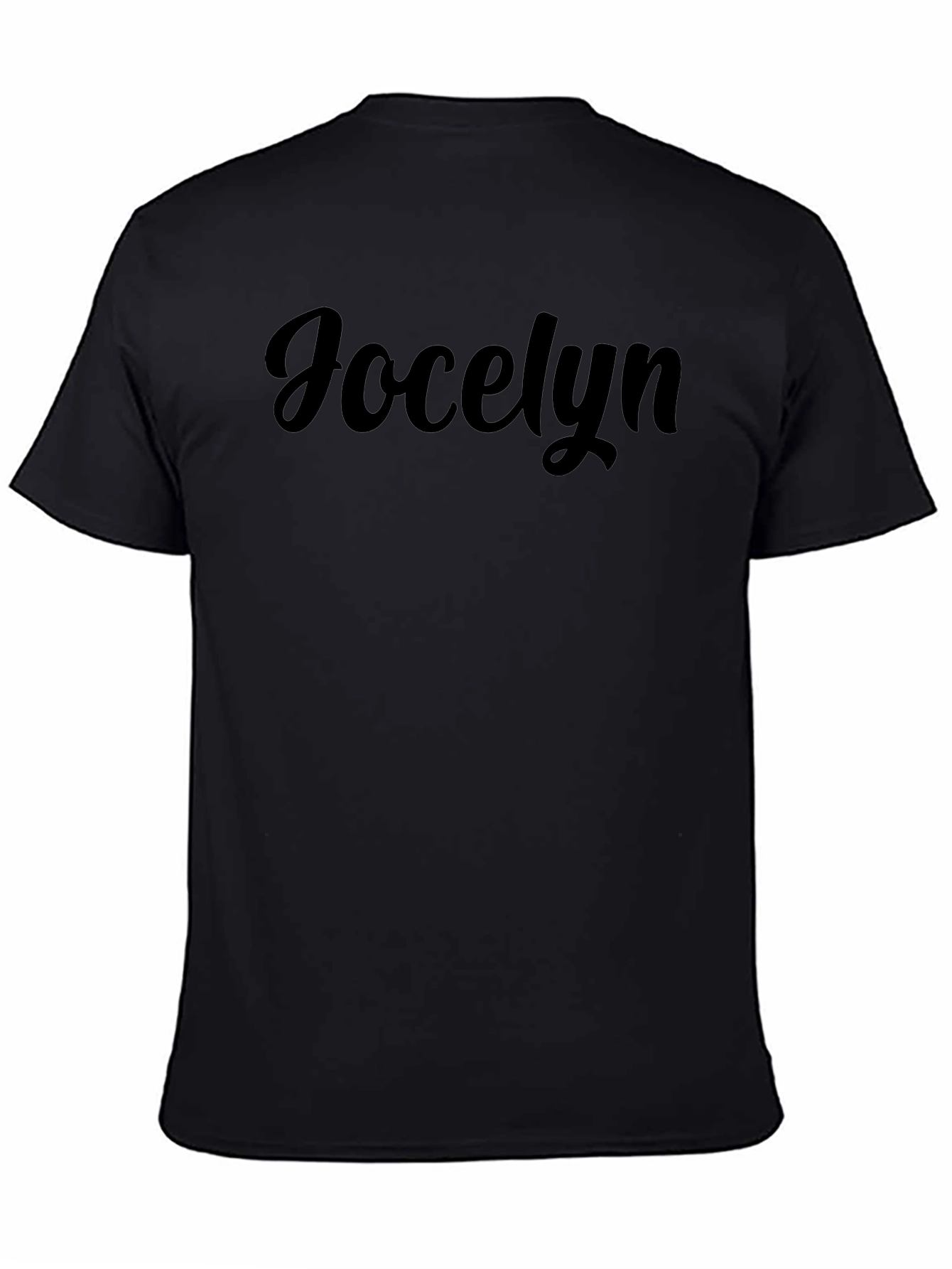 Jocelyn Custom Name Black T-Shirt