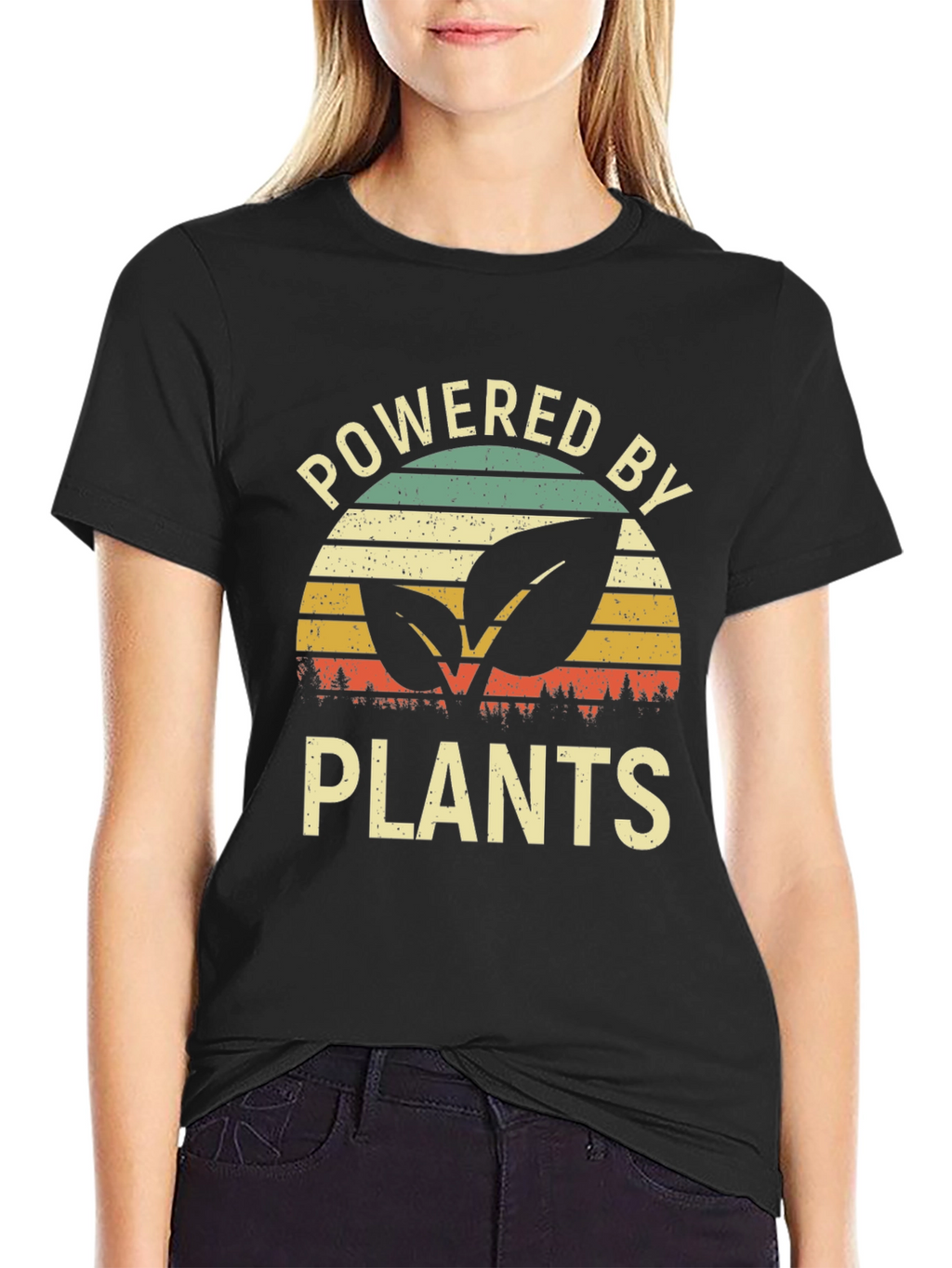 Powered by Plants Graphic Tee - Vegan Lifestyle Shirt