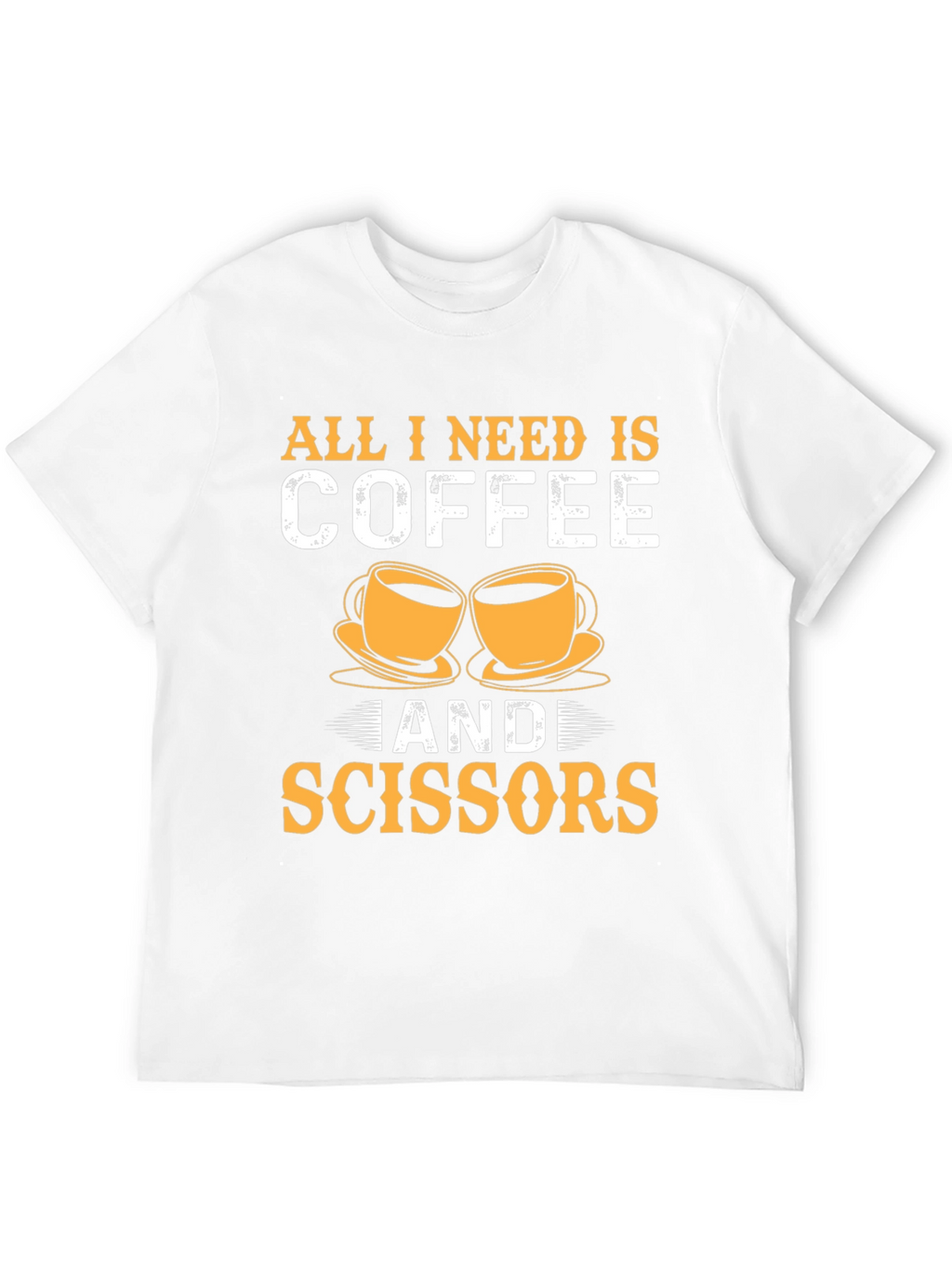 Coffee & Scissors T-Shirt - Cut & Brew