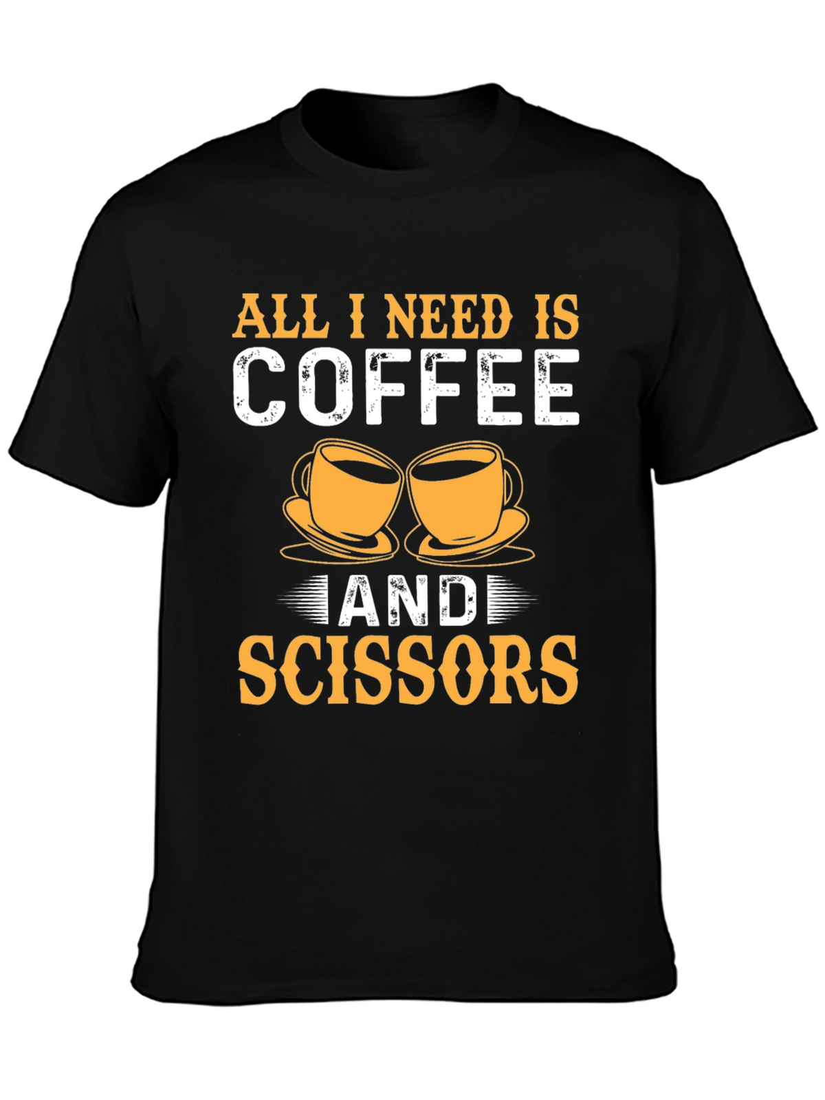 Coffee & Scissors T-Shirt - Cut & Brew