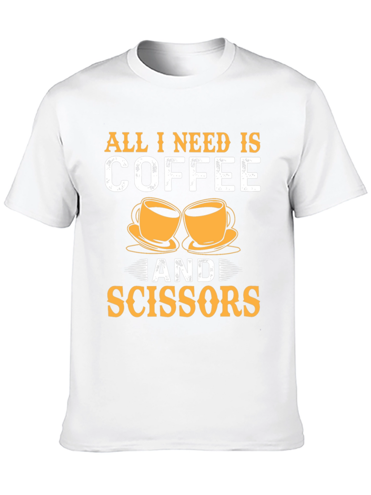 Coffee & Scissors T-Shirt - Cut & Brew