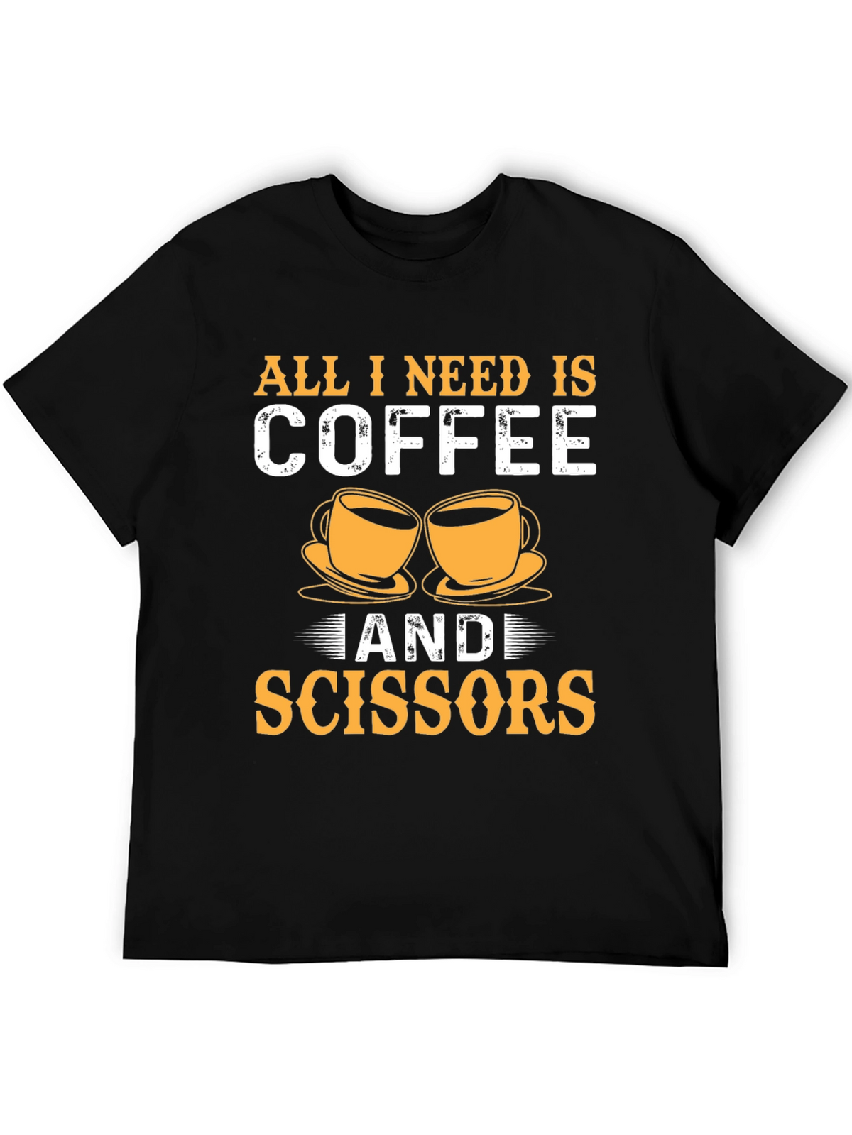Coffee & Scissors T-Shirt - Cut & Brew
