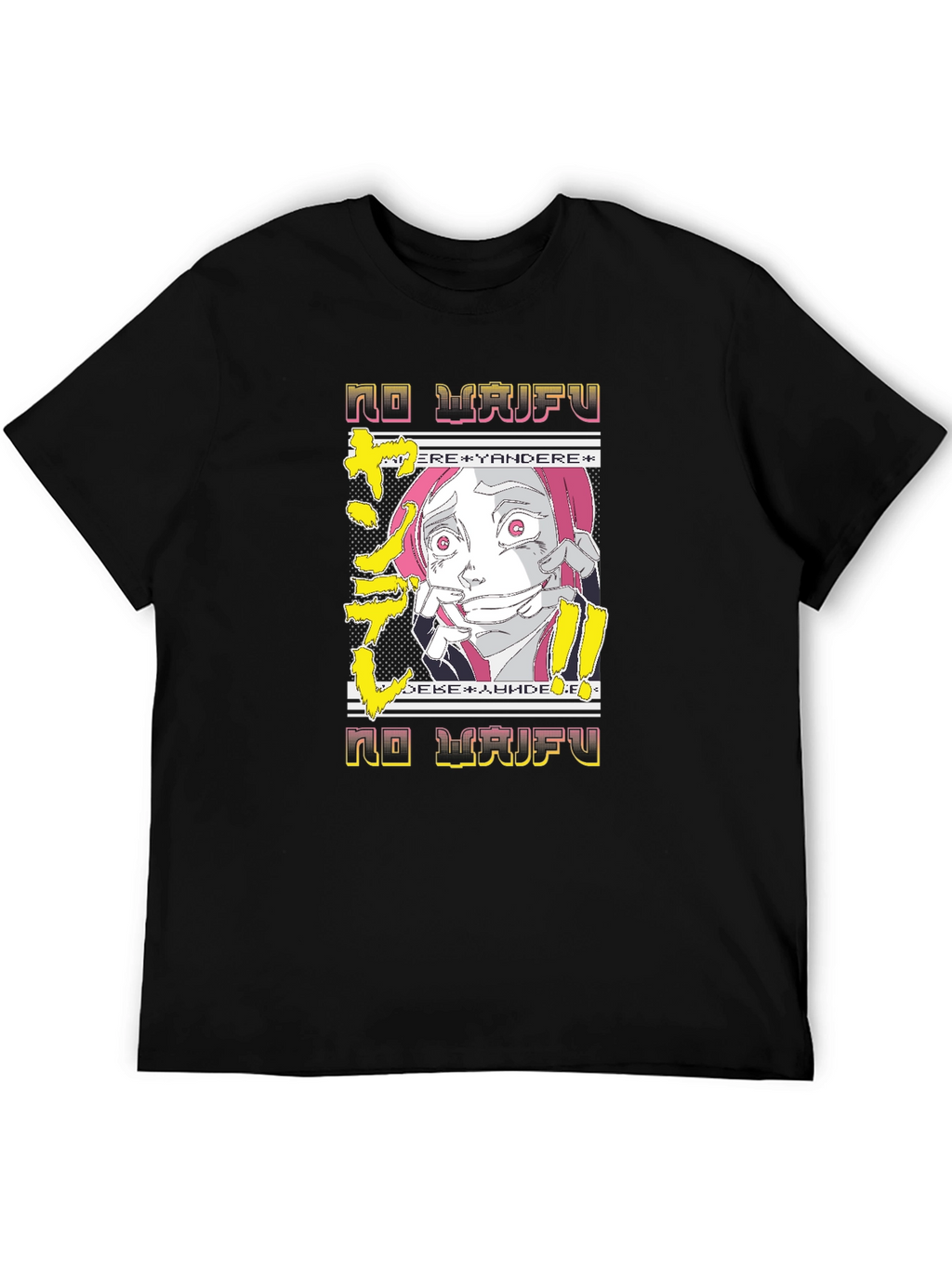 No Waifu Yandere Anime Graphic Tee